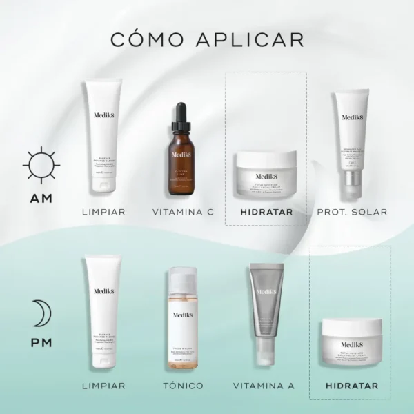 Total Moisture Daily Facial Cream Medik8 - Imagen 5