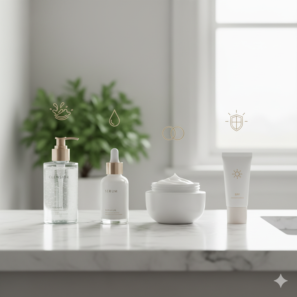 Cuidado Facial para Principiantes: 4 Pasos Esenciales para una Rutina Básica de Piel