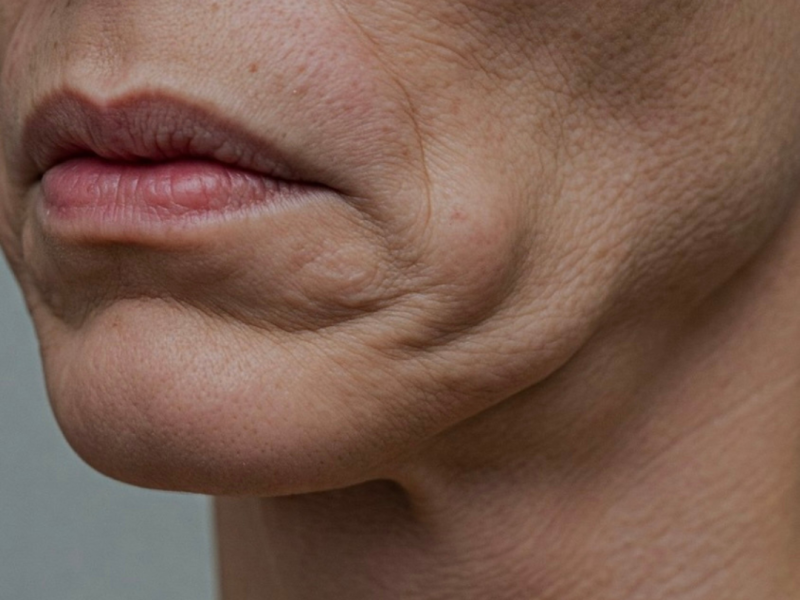 Rostro femenino con piel firme y redefinida tras tratamientos faciales no invasivos para combatir la flacidez.