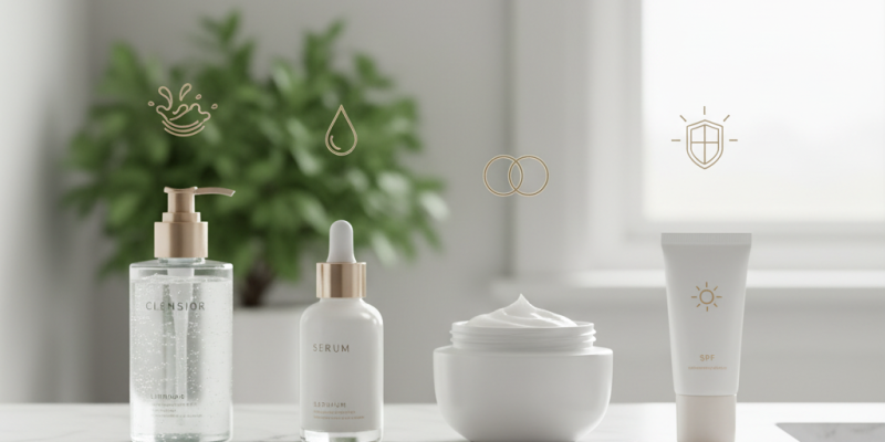 Cuidado Facial para Principiantes: 4 Pasos Esenciales para una Rutina Básica de Piel